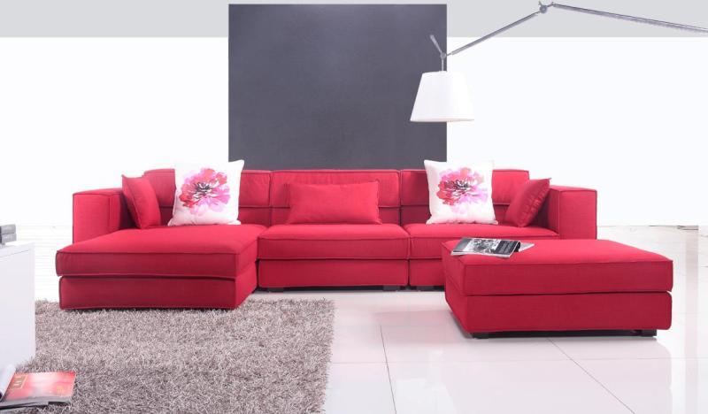 Ghế sofa màu đỏ đem đến sự may mắn, thịnh vượng