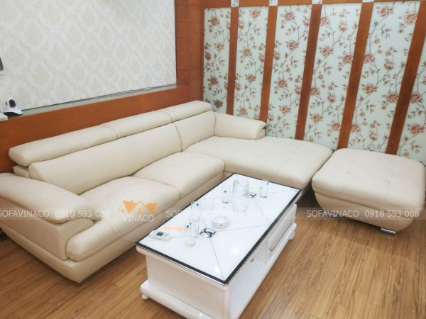 Dịch vụ bọc ghế sofa trùng nhão đã thay da mới cho bộ ghế ở Xuân La