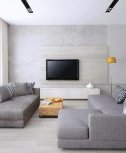 Bọc ghế sofa với chất liệu vải cotton tông màu ghi