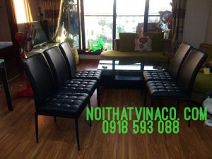 Bộ ghế ăn tại Hà Đông sau khi đã bọc lại