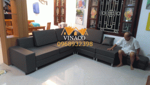 Bộ ghế đã hoàn thành - Bọc lại ghế sofa tại Đặng Thai Mai