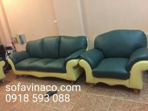 Bộ ghế sofa sau khi bọc lại đã có sự khác biệt rất lớn