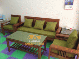 Đệm ghế sofa gỗ tại Đan Phượng