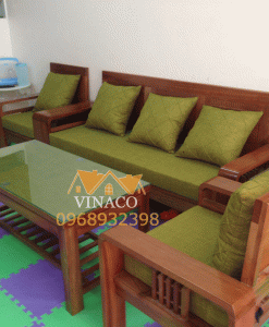 Sofa gỗ xanh
