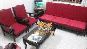 Đệm ghế gỗ cho nhà chị Oanh ở Hoàng Quốc Việt