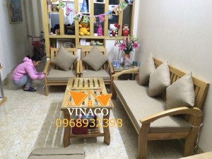 Bộ đệm ghế đã hoàn thành cho gia đình tại quận Hai Bà Trưng