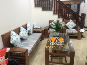 Bộ đệm ghế đã được hoàn thành cho gia đình tại Thịnh Liệt