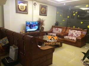 Bộ vỏ đệm mới sau khi được lồng vào đệm cho gia đình