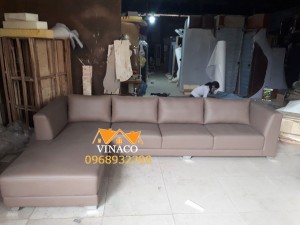Bộ ghế sofa đóng mới cho nhà anh Dương đã hoàn thành