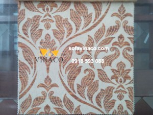 Mẫu vải hoa văn tân cổ thêu nổi