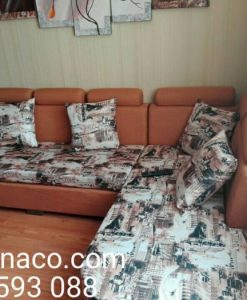 Bộ ghế đã được bọc lại nhờ dịch vụ bọc lại ghế sofa của Vinaco