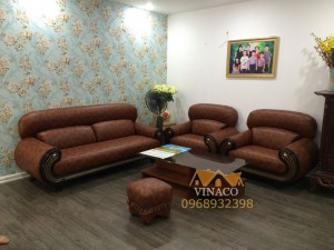 Bọc ghế sofa da cho ghế sofa vải cũ
