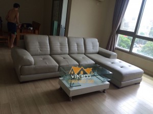 Bộ ghế sofa sau khi bọc xong đã hoàn toàn thay đổi