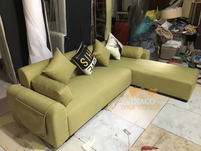 Mẫu ghế sofa màu xanh ô liu đặc biệt