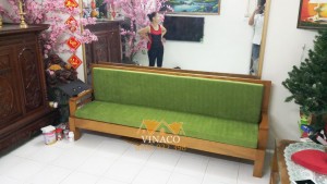 Bộ đệm ghế đã hoàn thành cho bác Dung