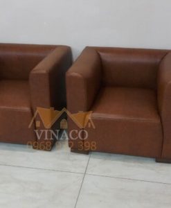 Hai chiếc ghế sau khi được bọc lại - bọc ghế sofa Vinaco