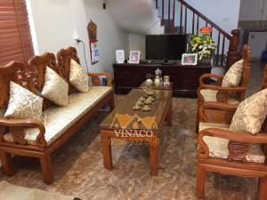 Bộ đệm ghế gấm ở Sơn Tây, Hà Nội