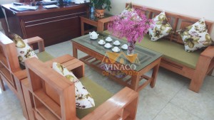 Bộ đệm ghế màu xanh rêu cho văn phòng tràn ngập sắc xuân