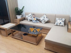 Đệm ghế sofa gỗ L
