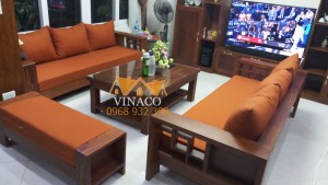 Đệm ghế đã giao cho gia đình chị Vân ở Kim Mã