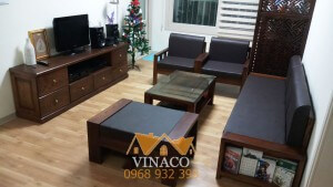 Bộ đệm ghế da của chị Nhung ở Mỹ Đình 3 Hà Nội