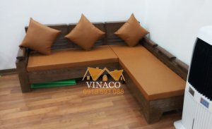Bộ đệm ghế da đã được Vinaco hoàn thành và giao đến cho gia đình ở Đại Mỗ