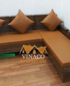 Bộ đệm ghế da đã được Vinaco hoàn thành và giao đến cho gia đình ở Đại Mỗ