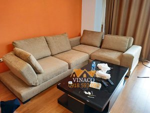 Công trình bọc ghế sofa giường đã được hoàn tất, bộ ghế đã trở lại như mới mua