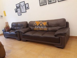 Bọc mặt ngồi ghế sofa bằng da thật tại Âu Cơ