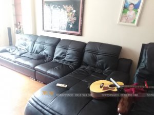 Bọc ghế sofa bằng chất liệu da cao cấp Microfiber