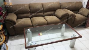 Công trình thay vỏ ghế sofa cho cô Hạnh ơt Hoàng Hoa Thám đã được hoàn thành