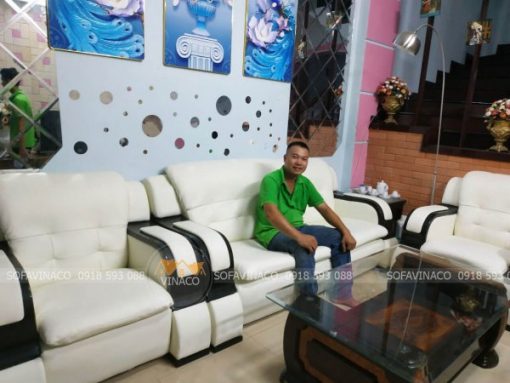 Dịch vụ bọc lại ghế sofa đã bọc mới bộ ghế sofa ở Lê Văn Thiêm, Thanh Xuân