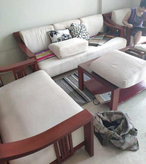 Bộ đệm ghế sofa của gia đình chị Hương ở khu đô thị Ciputra Tây Hồ