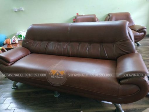 Dịch vụ bọc lại mặt ghế sofa đã thay đổi bộ ghế ở chung cư An Lạc, Hà Đông