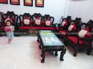 Bộ đệm ghế ghế đồng kỵ đã được giao cho gia đình khách hàng ở Tân Hội