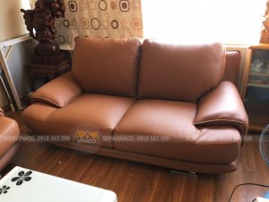 Da mới, màu mới... dịch vụ bọc ghế sofa da đã hoàn thành xuất sắc công việc của mình