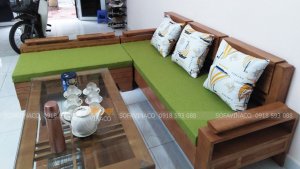 Đệm ghế màu xanh lá hợp với không khí xuân mới 2020