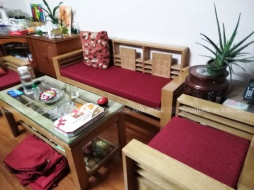 Bộ vỏ bọc đệm ghế cho khách hàng ở Trần Duy Hưng, Hoàn Kiếm