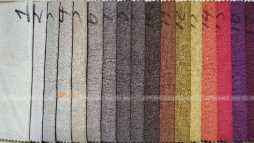 Các màu của mẫu vải thô TM-12