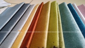 Chi tiết mặt vải của mẫu vải nhung N60 chuyên dùng là vỏ đệm ghế, bọc ghế sofa