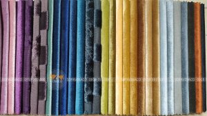 Bảng màu của mẫu vải nhung TM-11
