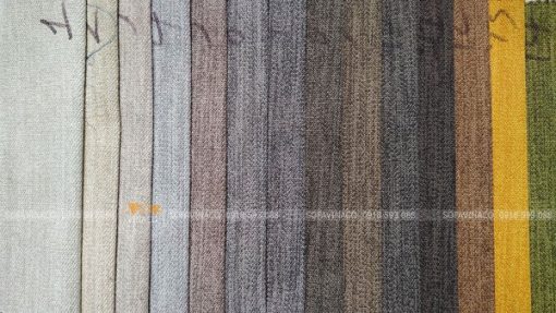 Bảng màu của mẫu vải K20 chuyên dùng cho bọc ghế sofa và làm đệm ghế