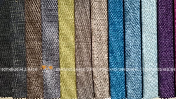 Các màu của mẫu vải thô dùng bọc ghế sofa, đệm ghế mã TM-02