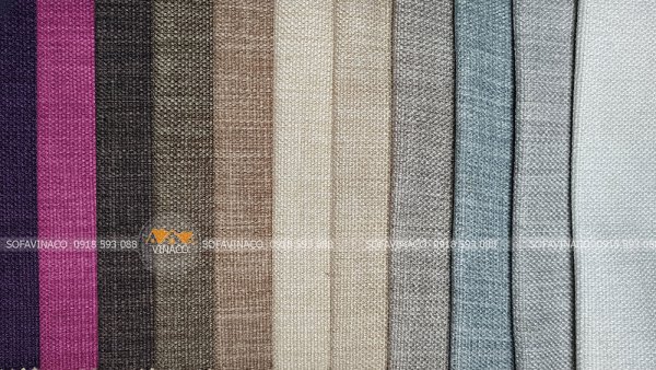 Các màu của mẫu vải thô dùng bọc ghế sofa, đệm ghế mã TM-02