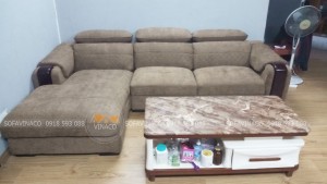 Bọc lại ghế sofa bằng vải nỉ đã được hoàn tất