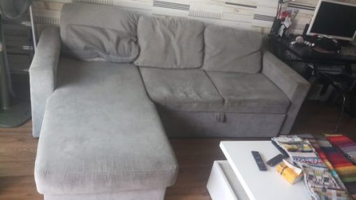 Bộ ghế sofa giường cũ của gia đình khách hàng ở Times City