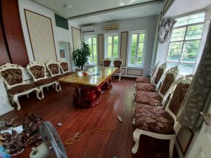Công trình bọc ghế ăn nhà hàng tại Thọ Tháp đã được hoàn thành