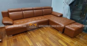 Ghế sau khi bọc lại vỏ da mới đã được vận chuyển