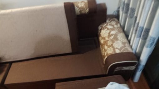 Toàn cảnh bộ ghế sofa giá rẻ của gia đình khách hàng ở Green Star Phạm Văn Đồng