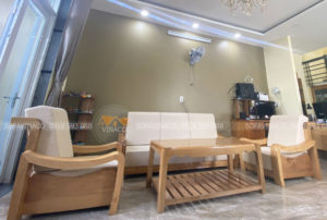Bộ đệm ghế sau khi được lắp vỏ mới